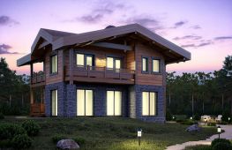 Комбинированные дома в стиле шале: архитектурные особенности и проекты жилищ